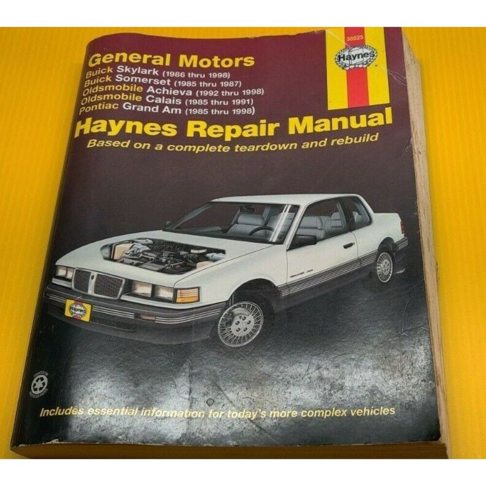Haynes Publications 38025 Repair Manual GM Vehicles Buick, Oldsmobile, Pontiac